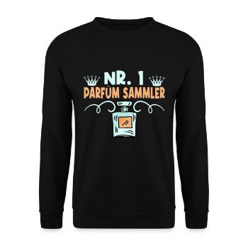 Perfume Collector nr 1 - Unisex Sweatshirt - black - Front - Alina (178cm) & Michal (187cm)