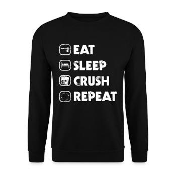 Poker Geschenk Pokern Texas Holdem Pokerspieler - Unisex Pullover - Schwarz - Vorne - Alina (178cm) & Michal (187cm)