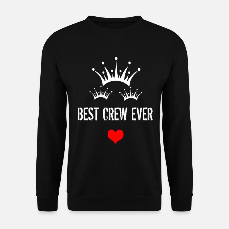 best Crew ever mit Krone und Herz - Unisex Pullover - Schwarz