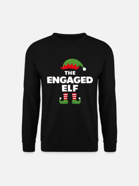 The Engaged Elf - Unisex Sweatshirt - black