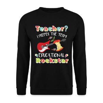 Lehramt an Schulen - Unisex Pullover - Schwarz - Vorne - Alina (178cm) & Michal (187cm)