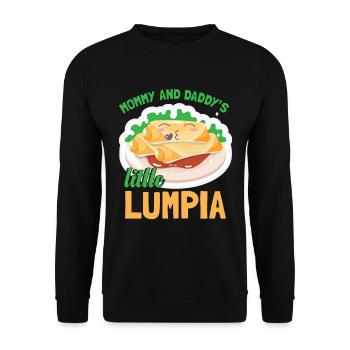 Little Lumpia Philippinen - Unisex Pullover - Schwarz - Vorne - Alina (178cm) & Michal (187cm)