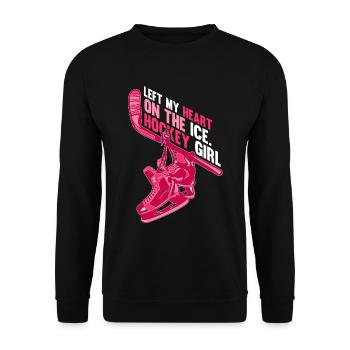 Hiver Hockey sur neige Enfants Hockey sur glace Fille - Sweat-shirt Unisexe - noir - Devant - Alina (178cm) & Michal (187cm)