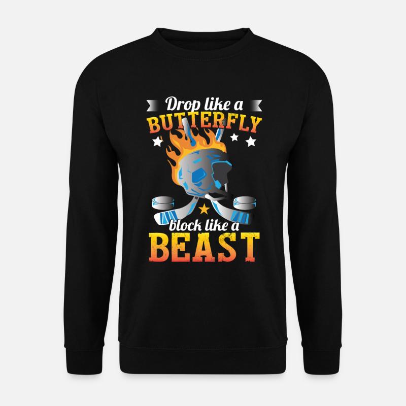 Funny Coach Ice Hockey Player - Unisex Sweatshirt - black
