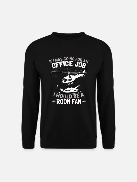 Funny Pilot Humor Helicopter - Unisex Sweatshirt - black
