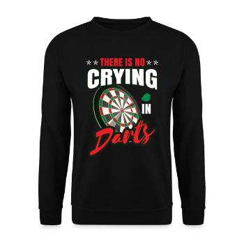 Es gibt kein Weinen in Darts - Unisex Pullover - Schwarz - Vorne - Alina (178cm) & Michal (187cm)