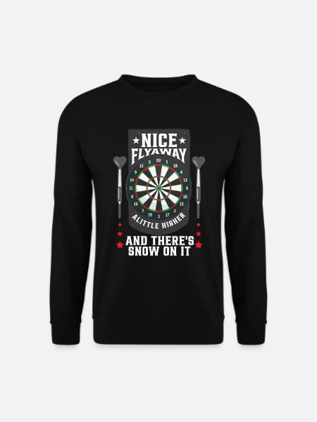Dartspieler Bullseye Lustige Darts - Unisex Pullover - Schwarz