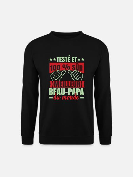 Beau Père Humour - Sweat-shirt Unisexe - noir