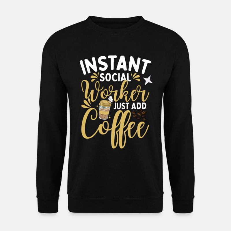 Social Worker Coffee - Unisex Sweatshirt - black
