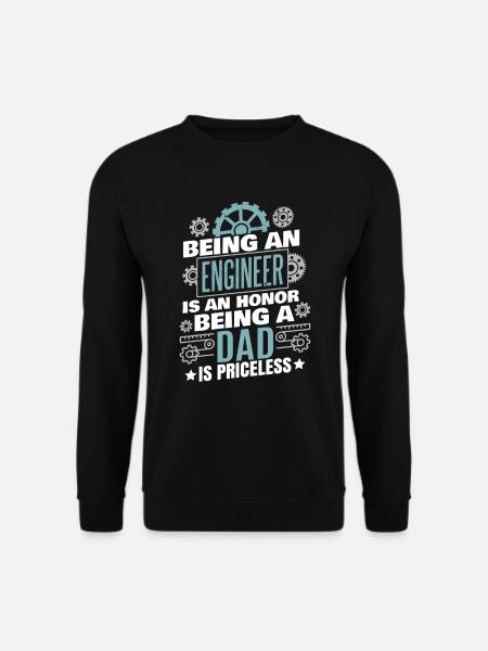 Science Dad Engineer - Unisex Sweatshirt - black