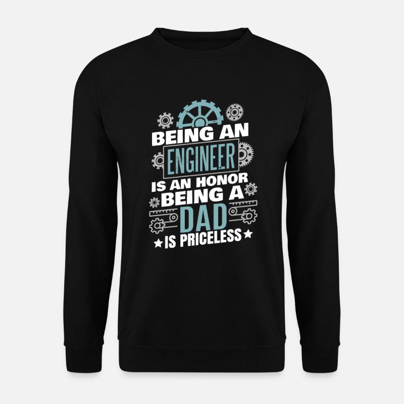 Science Dad Engineer - Unisex Sweatshirt - black