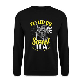 Alimenté par le thé sucré - Sweat-shirt Unisexe - noir - Devant - Alina (178cm) & Michal (187cm)