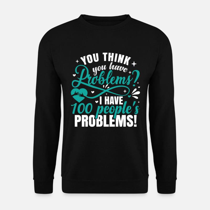 Sozialarbeiter lustig - Unisex Pullover - Schwarz