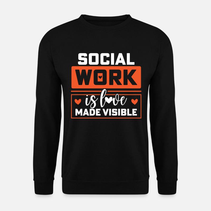 Soziale Arbeit Liebe - Unisex Pullover - Schwarz