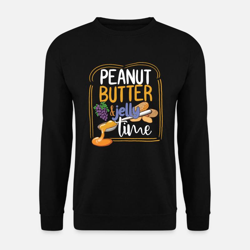 Erdnussbutter Gelee Zeit - Unisex Pullover - Schwarz