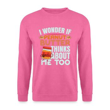 Lustiger Erdnussbutter-Humor - Unisex Pullover - Pink - Vorne