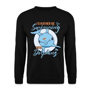 Enfants Dauphin - Sweat-shirt Unisexe - noir - Devant - Alina (178cm) & Michal (187cm)