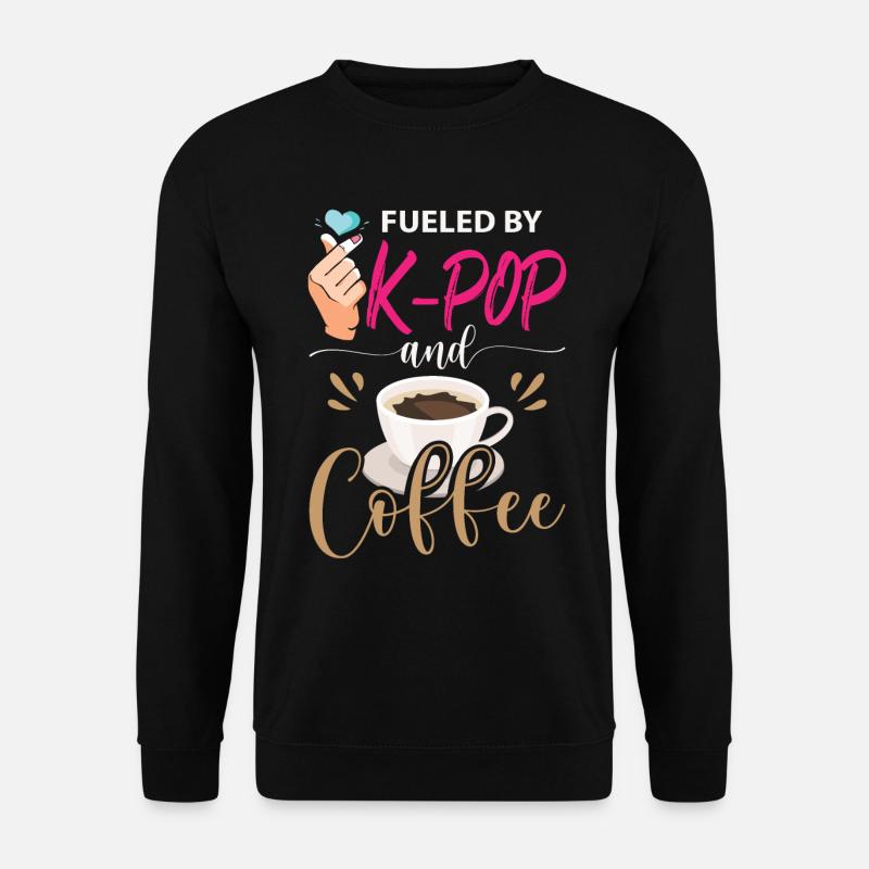 Fueled By K-Pop And Coffee - Unisex Sweatshirt - black