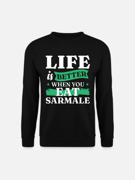 Eat Sarmale | Romanian Food - Unisex Sweatshirt - black
