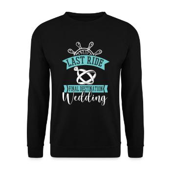 Enterrement de vie de jeune fille - Sweat-shirt Unisexe - noir - Devant - Alina (178cm) & Michal (187cm)