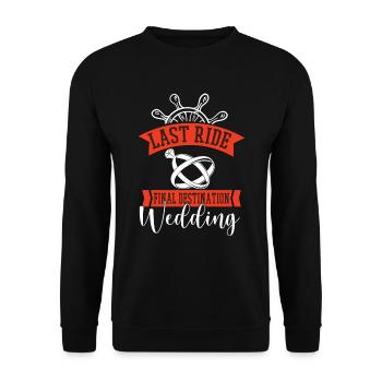 Enterrement de vie de jeune fille - Sweat-shirt Unisexe - noir - Devant - Alina (178cm) & Michal (187cm)