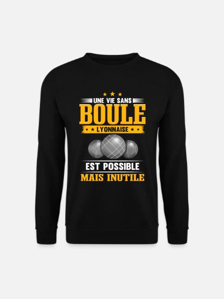 Boule Lyonnaise - Sweat-shirt Unisexe - noir