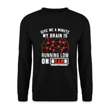 Coding | Coder | Programming | Software Developer - Unisex Sweatshirt - black - Front - Alina (178cm) & Michal (187cm)