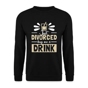Just Divorced - Unisex Sweatshirt - black - Front - Alina (178cm) & Michal (187cm)