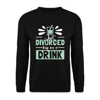 Just Divorced - Unisex Sweatshirt - black - Front - Alina (178cm) & Michal (187cm)