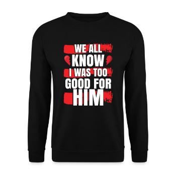 Divorce - Unisex Sweatshirt - black - Front - Alina (178cm) & Michal (187cm)
