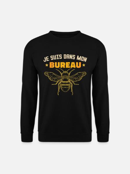 Je Suis Dans Mon Bureau - Sweat-shirt Unisexe - noir
