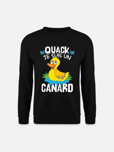 Je Suis Un Canard - Sweat-shirt Unisexe - noir