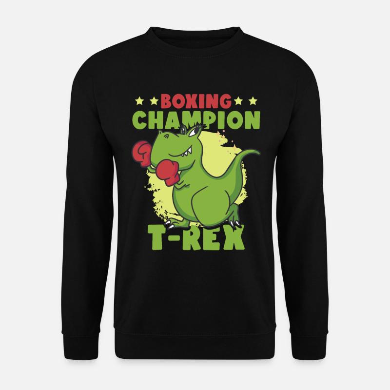 Boxer Boxe T-Rex Dinosaure - Sweat-shirt Unisexe - noir