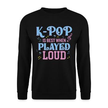 K-Sport est meilleur lorsqu’il est joué fort - Sweat-shirt Unisexe - noir - Devant - Alina (178cm) & Michal (187cm)