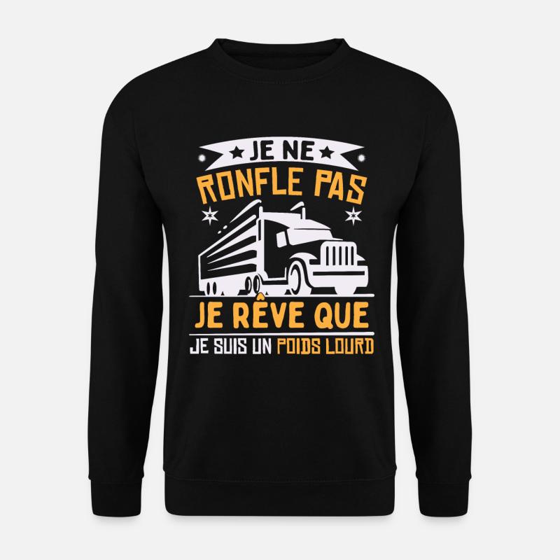 Je Suis Un Poids Lourd - Sweat-shirt Unisexe - noir