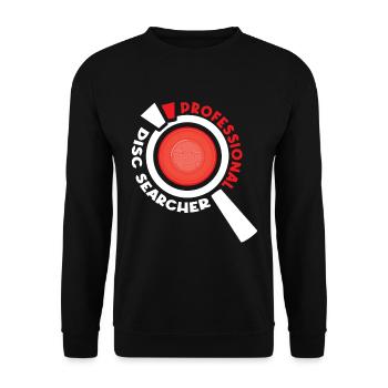 Professional Disc Searcher - Unisex Sweatshirt - black - Front - Alina (178cm) & Michal (187cm)