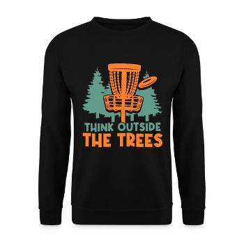 Drôle de disc golf en disant Frisbee Disc Golf - Sweat-shirt Unisexe - noir - Devant - Alina (178cm) & Michal (187cm)