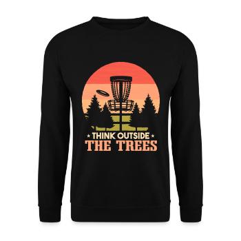 Frisbee Golf Player - Unisex Sweatshirt - black - Front - Alina (178cm) & Michal (187cm)