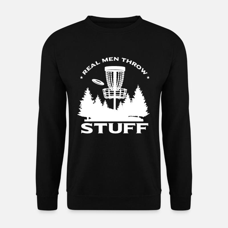 Lustiger Discgolfspieler Frisbee - Unisex Pullover - Schwarz