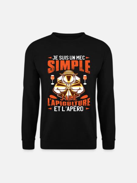 J'Aime Apiculture Et L'Apéro - Sweat-shirt Unisexe - noir