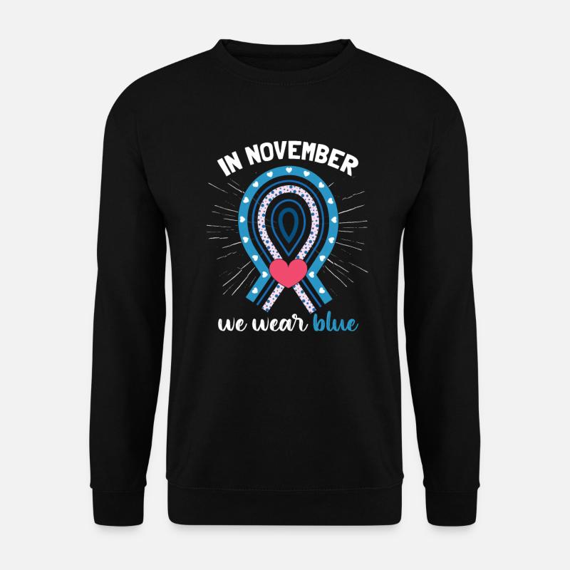 Diabetes-Bewusstseinsmonat - Unisex Pullover - Schwarz