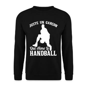 Enfant Handball Handballeur Sport - Sweat-shirt Unisexe - noir - Devant - Alina (178cm) & Michal (187cm)