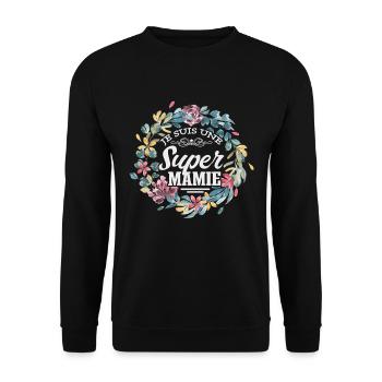 Je Suis Une Mamie - Sweat-shirt Unisexe - noir - Devant - Alina (178cm) & Michal (187cm)