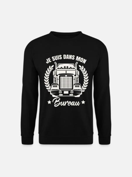 Je Suis Dans Mon Bureau - Sweat-shirt Unisexe - noir