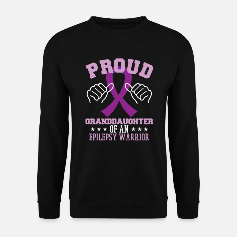 Stolze Enkelin eines Epilepsiekriegers - Unisex Pullover - Schwarz