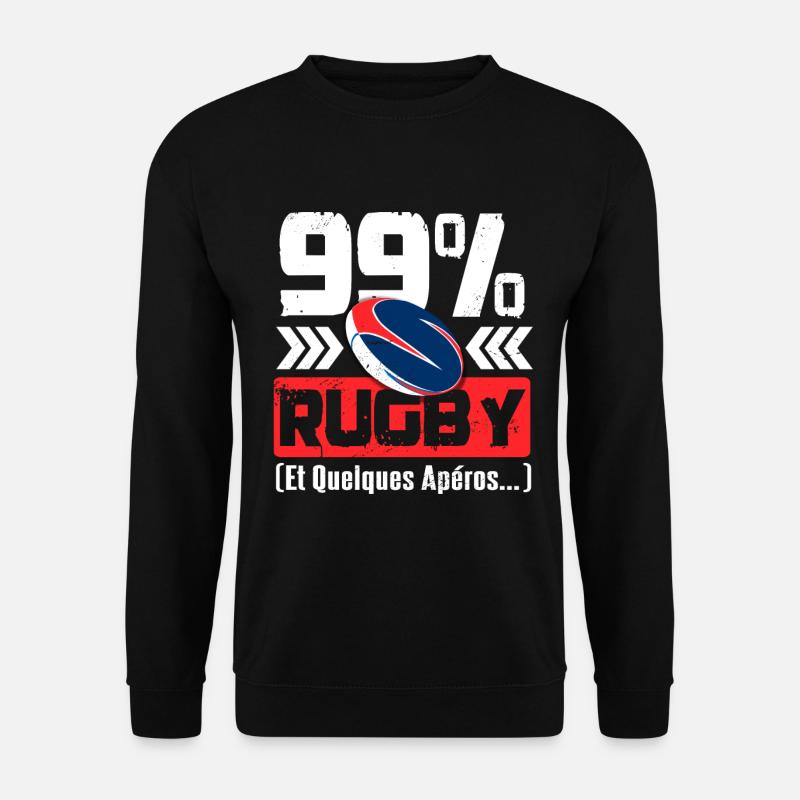 Rugby Et Quelques Apéros - Sweat-shirt Unisexe - noir