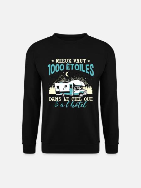 Camping Humour Campeur Camping-Car - Sweat-shirt Unisexe - noir