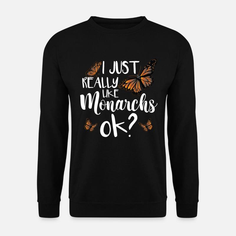 J’aime vraiment les monarques - Sweat-shirt Unisexe - noir