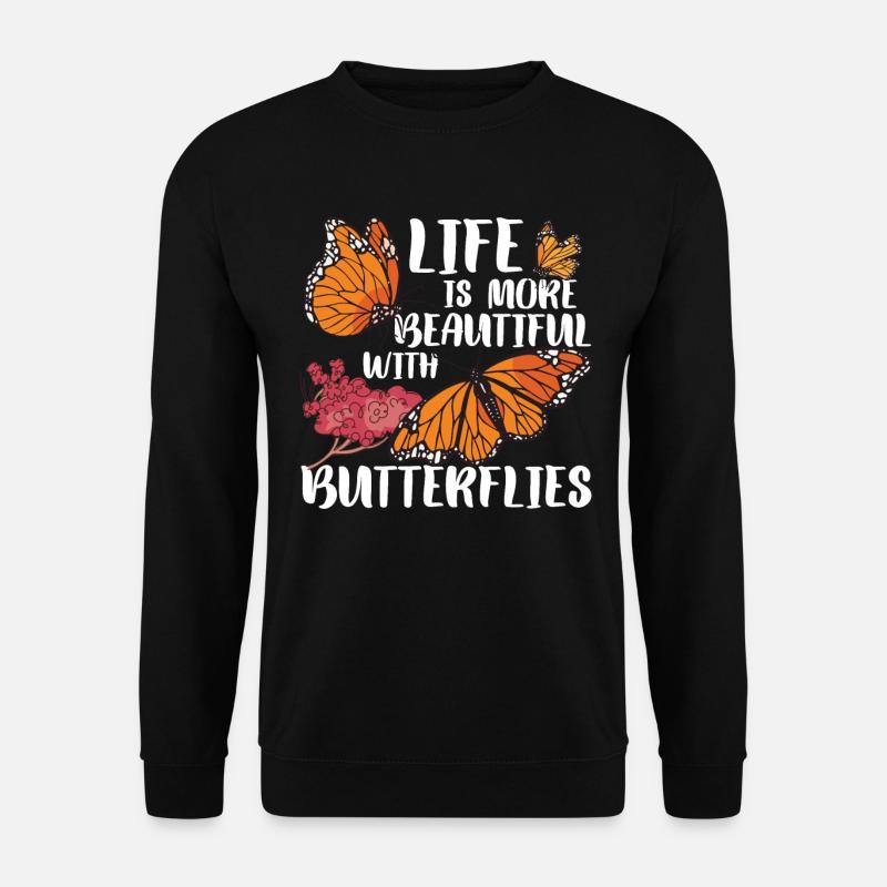 Monarch Butterfly - Unisex Sweatshirt - black