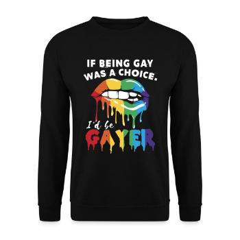 Mois de la fierté gaie Égalité LGBT - Sweat-shirt Unisexe - noir - Devant - Alina (178cm) & Michal (187cm)